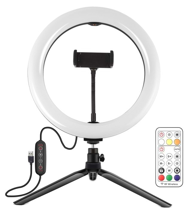 Набір для блогера Puluz USB LED Lamp PKT3082B 10 "+ настільне кріплення - Фото 1