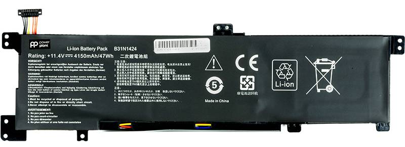 Фото - Аккумулятор для ноутбука PowerPlant ASUS A401L (B31N1424) 11.4V 4240mAh (NB431267)