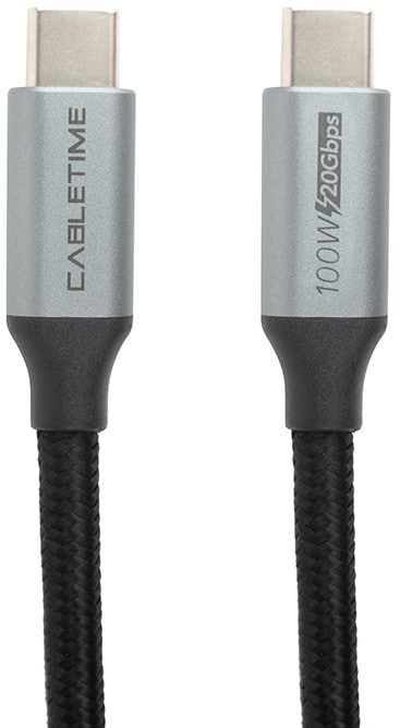 Кабель синхронізації даних PowerPlant USB3.1 USB-C - USB-C 1m (CA913312)