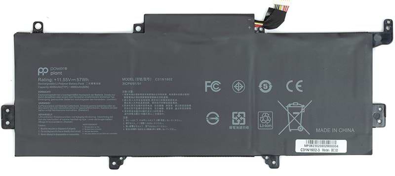 Аккумулятор для ноутбука PowerPlant ASUS Zenbook UX330UA (C31N1602) 11.55V 4935mAh (NB431489)