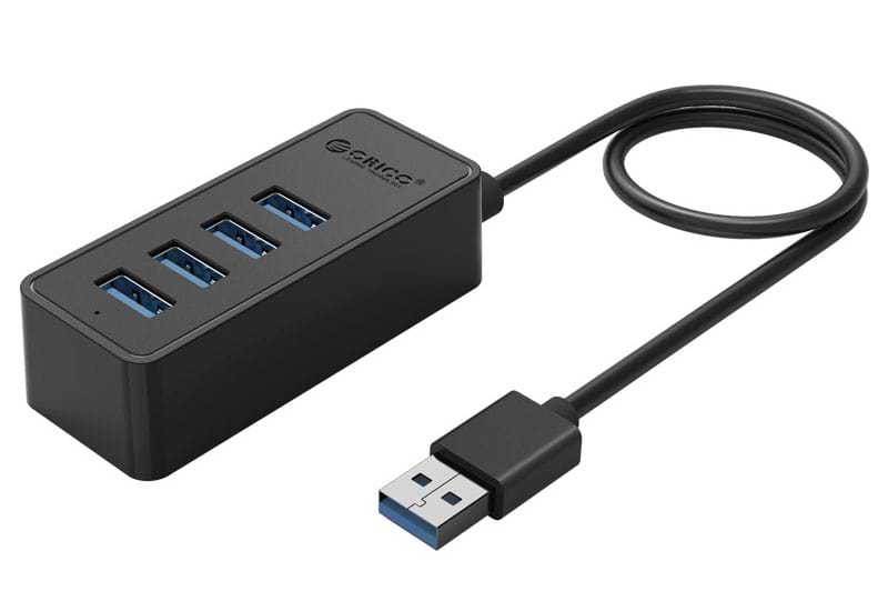 Хаб USB Orico USB 3.0 4 порта (W5P-U3-100-BK-PR)