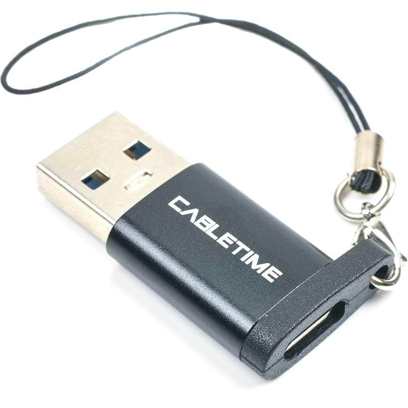 Перехідник Cabletime OTG USB 3.0 Type-A (M) - USB Type-C (F) (CA913701)
