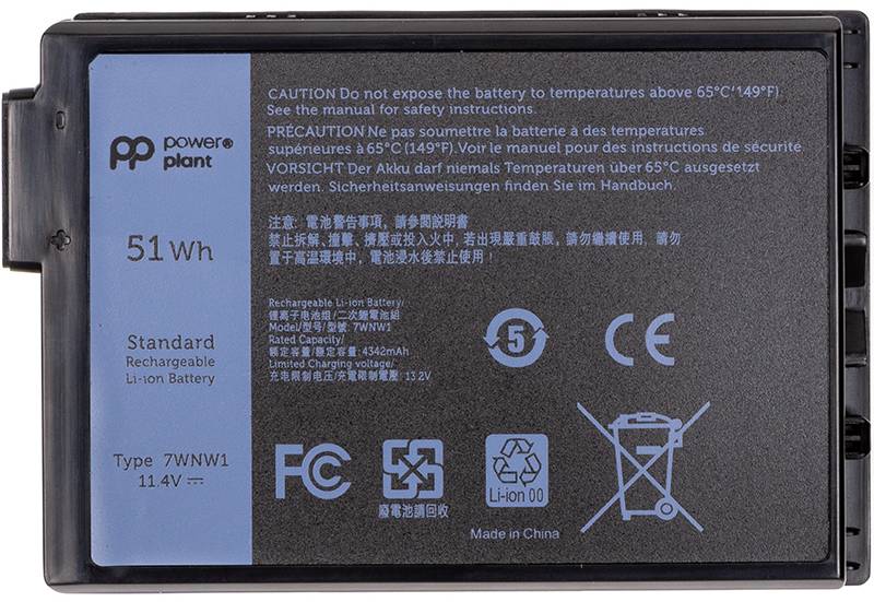 Фото - Акумулятор для ноутбука PowerPlant DELL Latitude 5420 (7WNW1) 11.4V 4342mAh (NB441877)