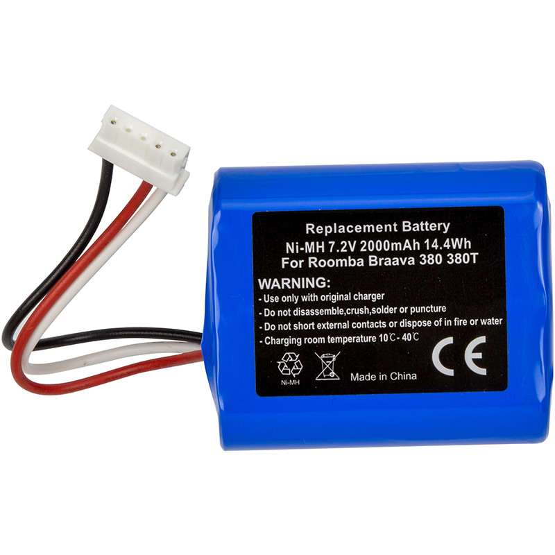 Аккумулятор для робота-пылесоса PowerPlant iRobot Braava 380 (4409709) 7.2V 2000mAh (TB921577) - Фото 1