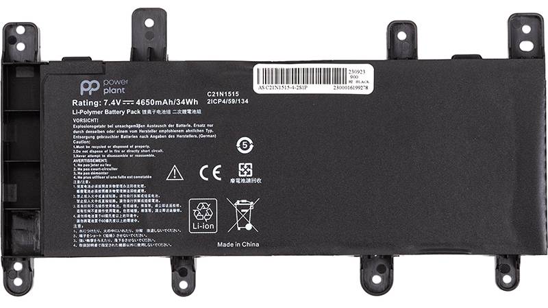Фото - Акумулятор для ноутбука PowerPlant ASUS X756UW (C21N1515) 7.4V 4650mAh (NB431755)