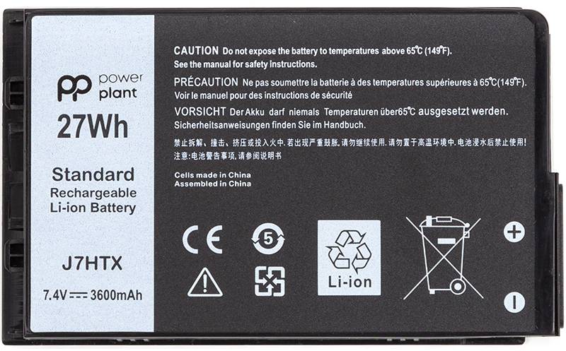 Фото - Акумулятор для ноутбука PowerPlant DELL Latitude 12 7202 (J7HTX) 7.4V 3600mAh (NB441945)