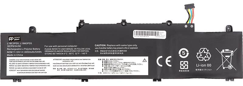 Фото - Аккумулятор для ноутбука PowerPlant LENOVO ThinkPad E14 Gen2 (L19C3PD5) 11.55V 4650mAh (NB482115)