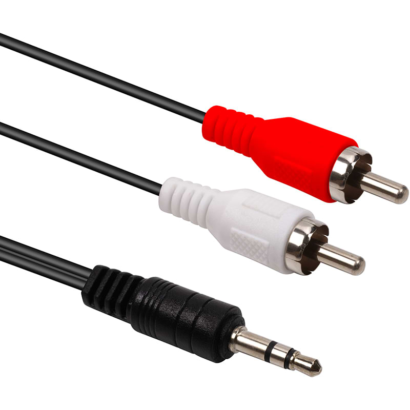 Кабель 3.5 мм - RCA PowerPlant 3.5 мм (M) - 2xRCA (M), 2.5 м (CA914326) - Фото 1
