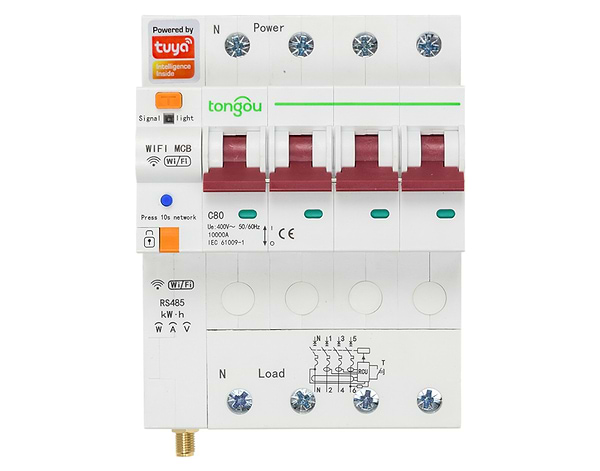 Фото - Релейний вимикач Tuya Wi-Fi RS485 63A (HS082260)