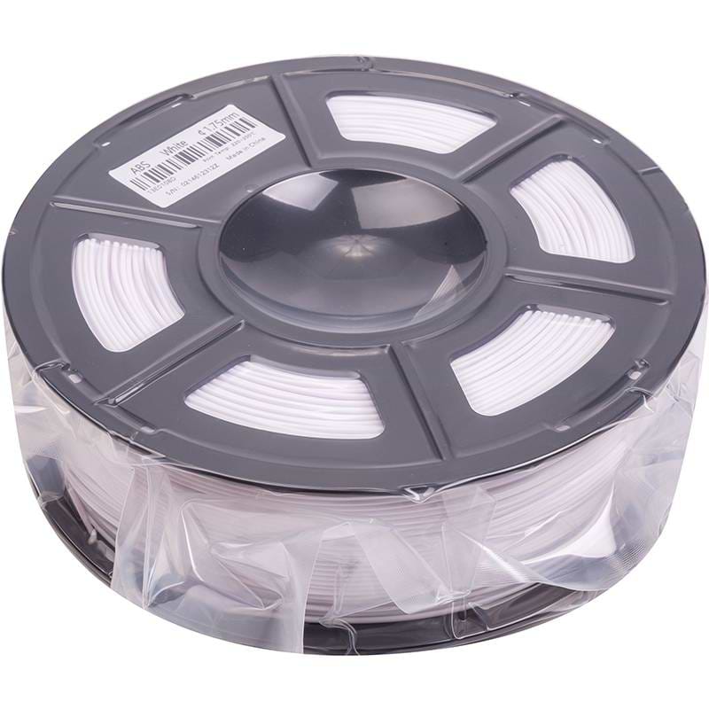 Нитка для ABS-картриджа PowerPlant Filament 1.75 мм 1 кг White (PT812875) - Фото 1