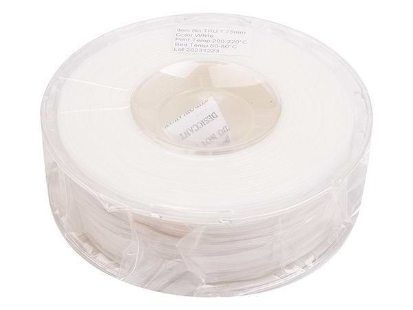 Фото - Нитка для TPU-картриджа PowerPlant Filament 1.75 мм 1 кг White (PT813001)