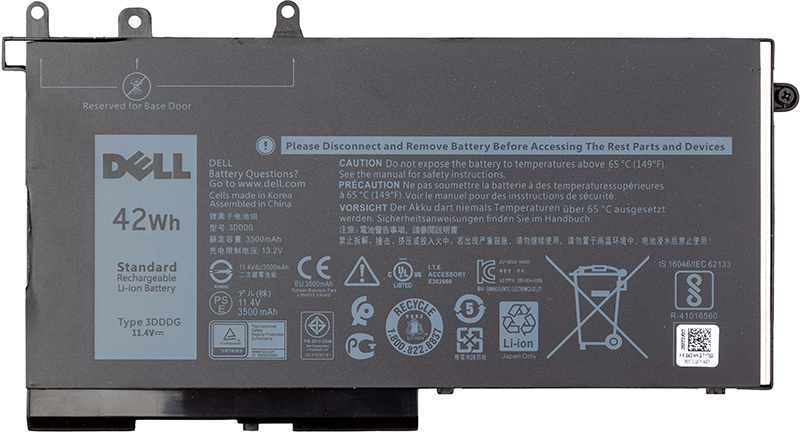 Аккумулятор для ноутбука Dell Latitude E5280 (3DDDG) 11.4V 3500mAh (original) (NB441334)