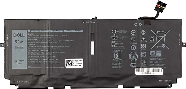 Фото - Аккумулятор для ноутбука Dell XPS 13 9300 (722KK) 7.6V 6500mAh (original) (NB441983)