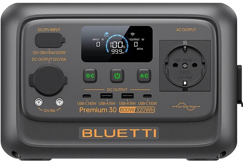 Зарядна станція універсальна Bluetti Premium 30 V2 (600W, 320Wh)
