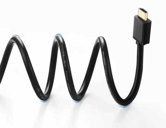 Фото - Уценка - Кабель HDMI UGREEN HDMI M - M, 1.0 м, V2.0 Cafule 4K, HD104 Black (10106)
