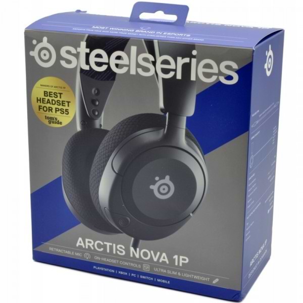 Фото - Гарнитура проводная игровая SteelSeries Arctis Nova 1P Black (61611)