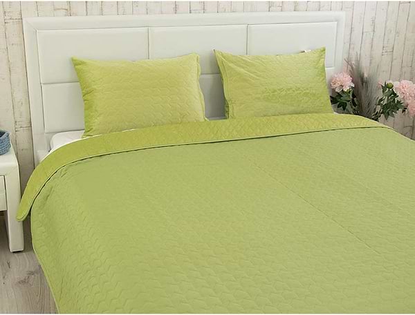 Фото - Покривало полуторне Руно 150х220 велюр (360.55_Green banana)