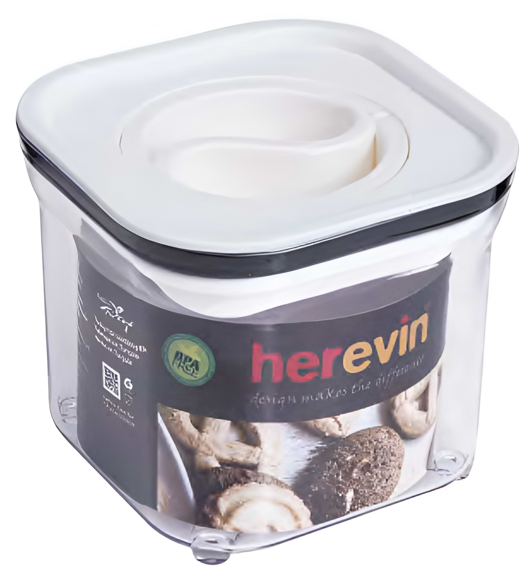 Ємність для зберігання Herevin Canister-Vacuum Lid-White 0.7 л (161213-004) - Фото 1
