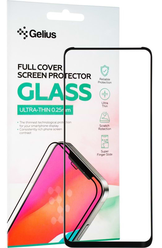 Захисне скло для смартфону Gelius Full Cover Ultra-Thin 0.25mm for Motorola G13/G23/G53 Black (92954)