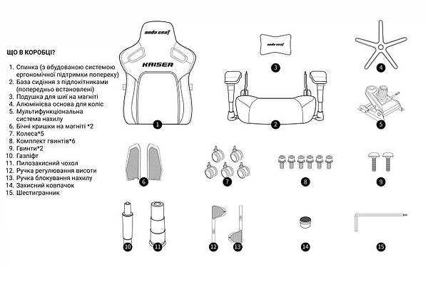 Фото - Крісло для геймерів Anda Seat Kaiser 4 Size XL Green Premium PVC (AD12YDDC-XLL-20-E-PV/C)