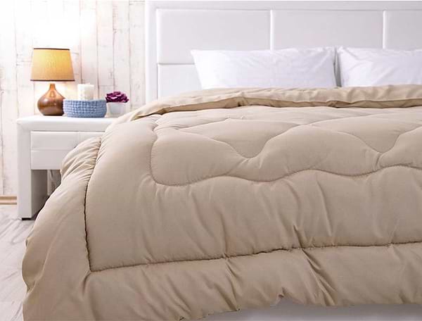 Фото - Одеяло зимнее двуспальное евро Руно 200х220 шерстяное (322.52ШУ_Бежевый)