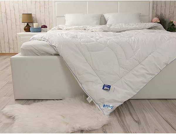 Фото - Одеяло зимнее двуспальное Руно 172х205 шерстяное (316.29ШЕУ_белый)