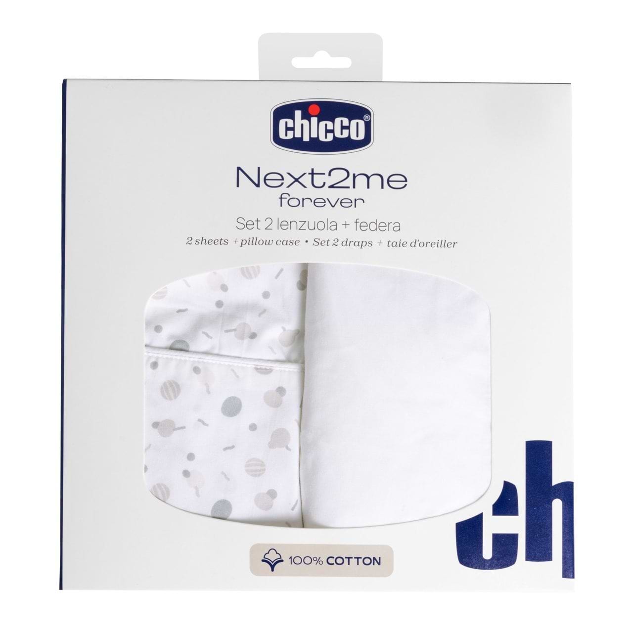 Комплект постельного белья детский Chicco Next2Me Forever 3 пр. (01130.21)