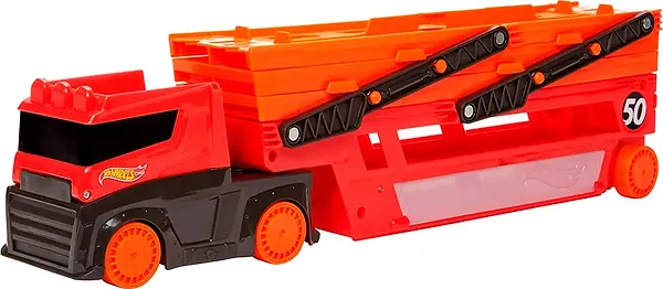 Фото - Далекобійники Hot Wheels Вантажівка-транспортер (GHR48)