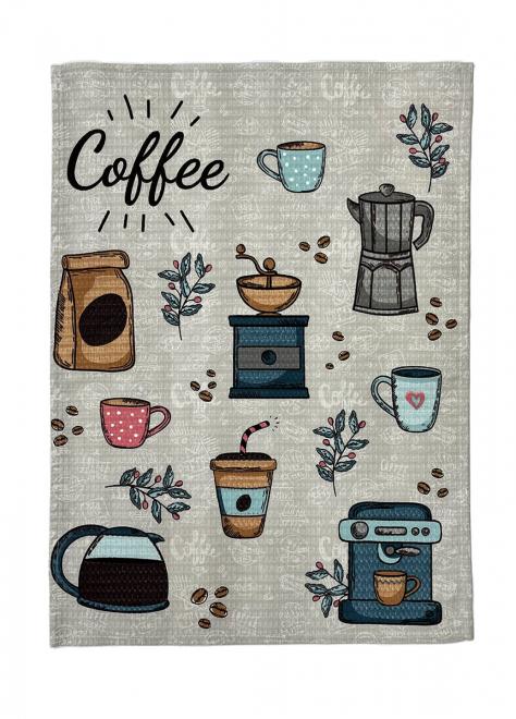 Фото - Полотенце кухонное Прованс Кофе бежевый 45х60 см (032037)