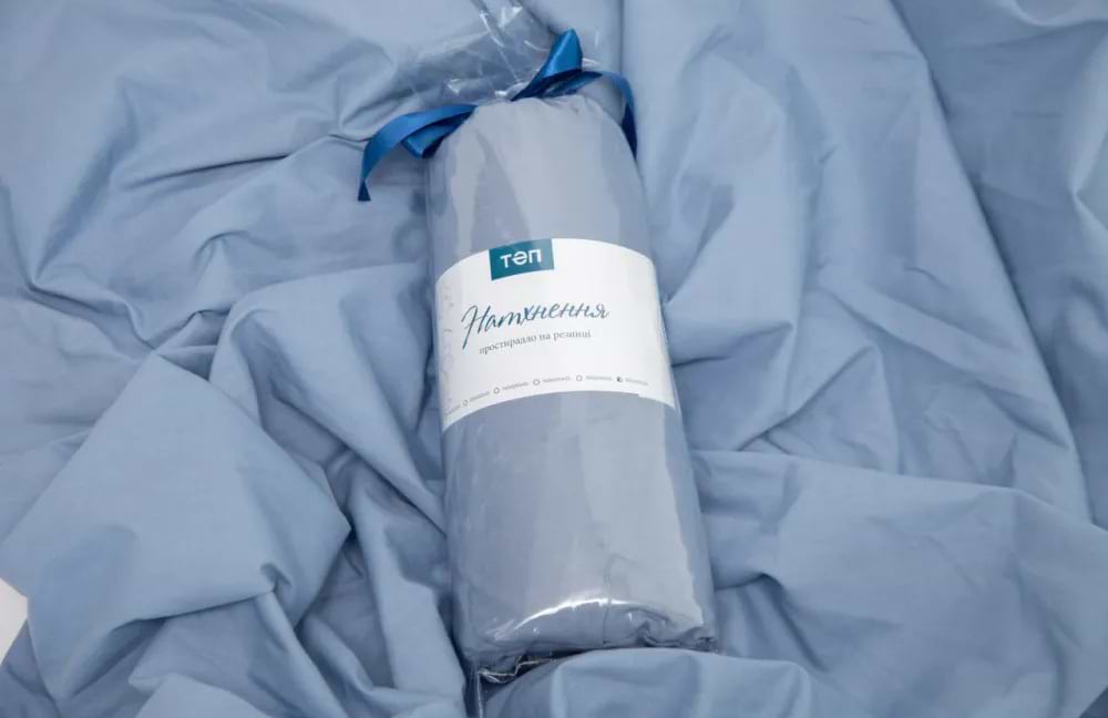 Простынь полуторная ТЕП ВДОХНОВЕНИЕ с резинкой 140х200 см Голубой (2-04016_26840)