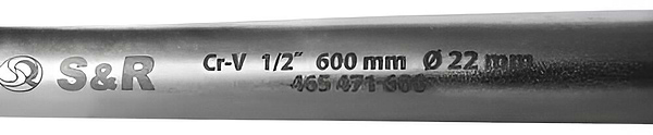Фото - Вороток S&R 600 мм 3/4" CrV (465571510/600)
