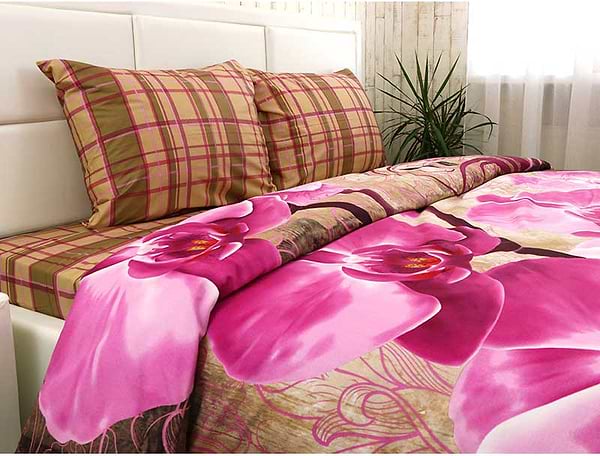 Фото - Комплект постільної білизни Руно Fuchsia сатин (845.137К_20-1315Fuchsia)