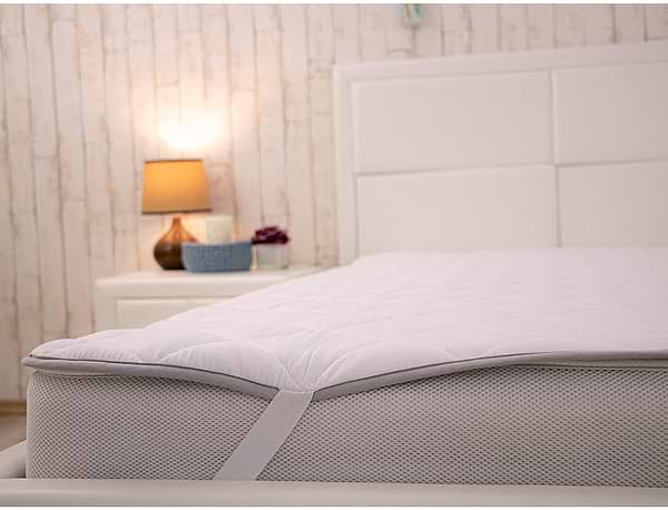 Фото - Наматрацник Руно 140х200 синтепон на резинці (844.52СУ_Grey White)