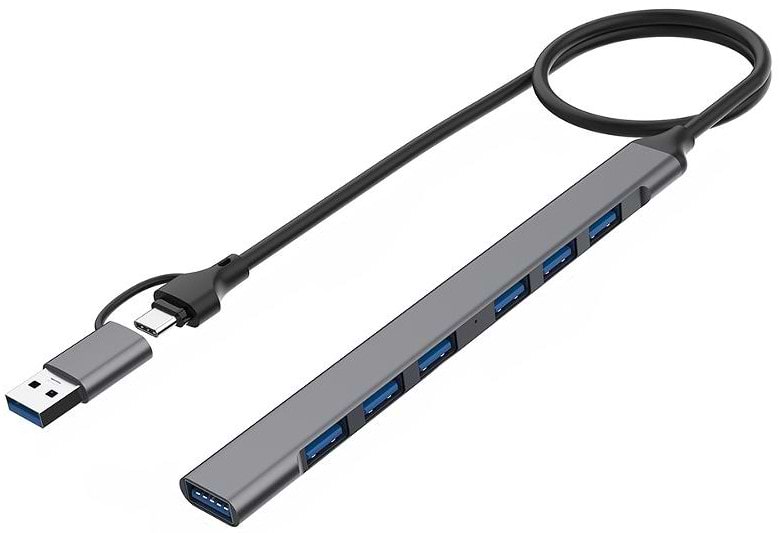 Хаб USB XOKO USB/Type-c 3.0 (XK-AC-700m-SL)