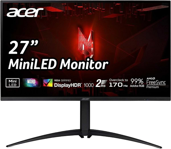 Фото - Уценка - Монитор игровой Acer Nitro XV275UP3biiprx (UM.HXXEE.310)