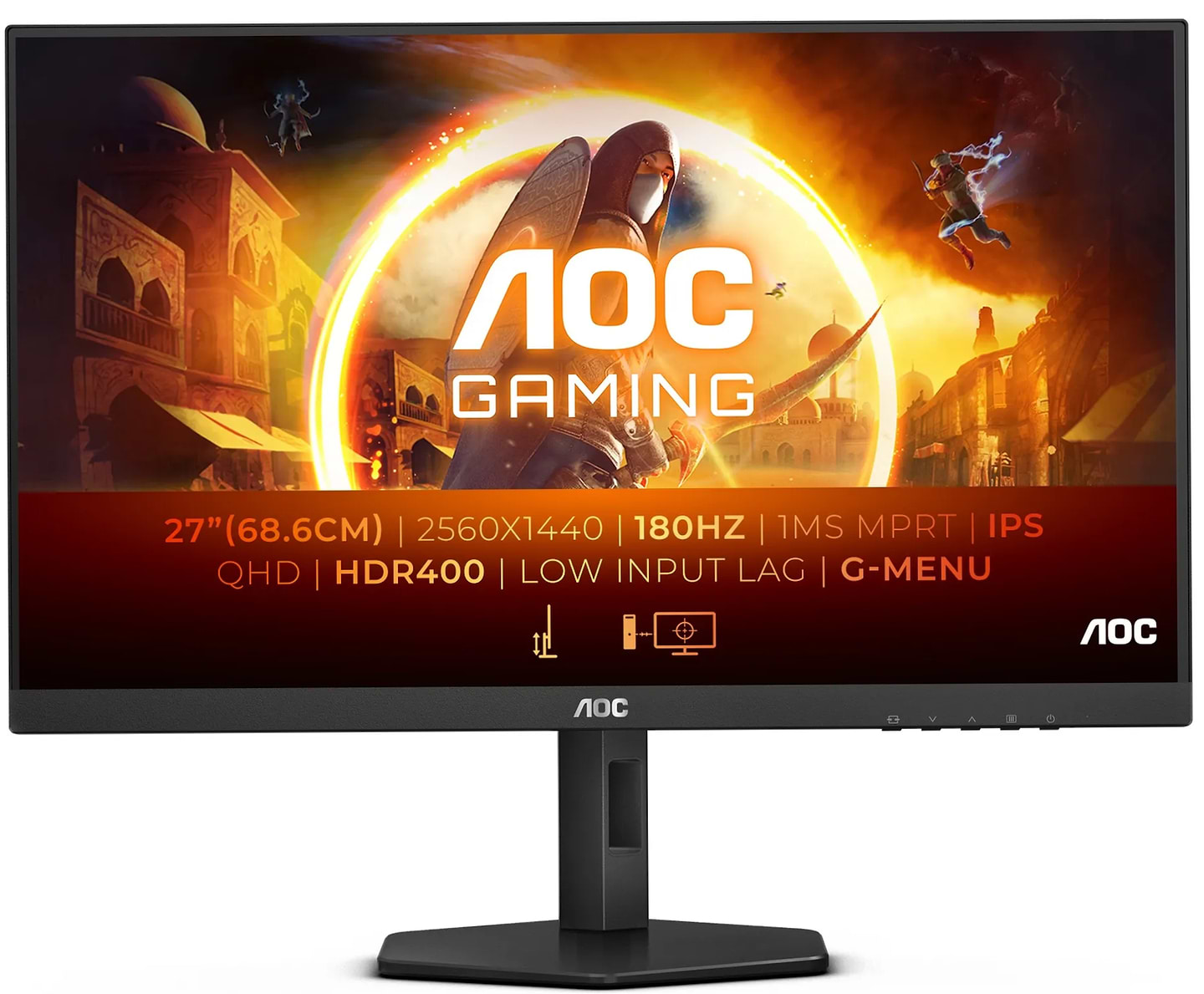 Монитор игровой AOC Q27G4X Black - Фото 1