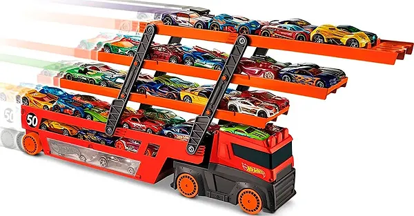 Фото - Далекобійники Hot Wheels Вантажівка-транспортер (GHR48)