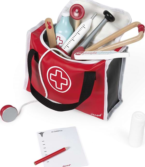 Фото - Сюжетно-рольова гра. Набір-професій Janod Чемодан доктора (J06513)