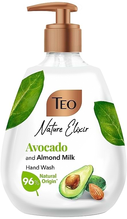 Рідке мило для рук TEO Nature Elixir Avocado and Almond Milk 300 мл (3800024047732)