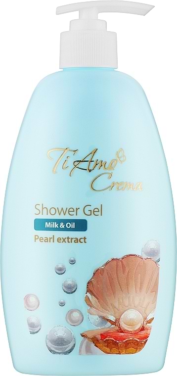 Гель для душа Ti Amo Crema Екстракт перлин 400 мл (4820263233399) - Фото 1