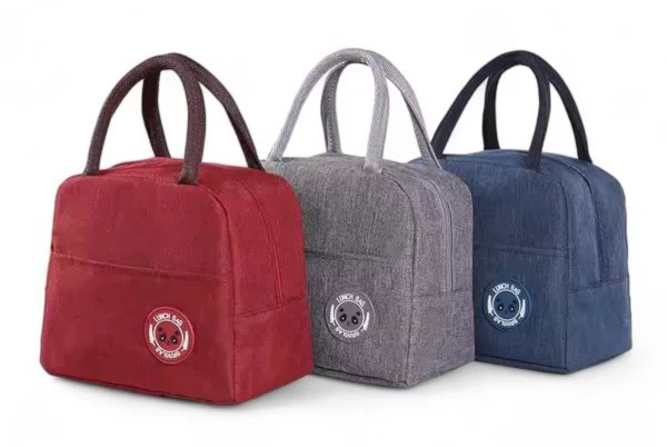 Фото - Сумка ізотермічна Love You для ланчбоксів та їжі бордова (59007