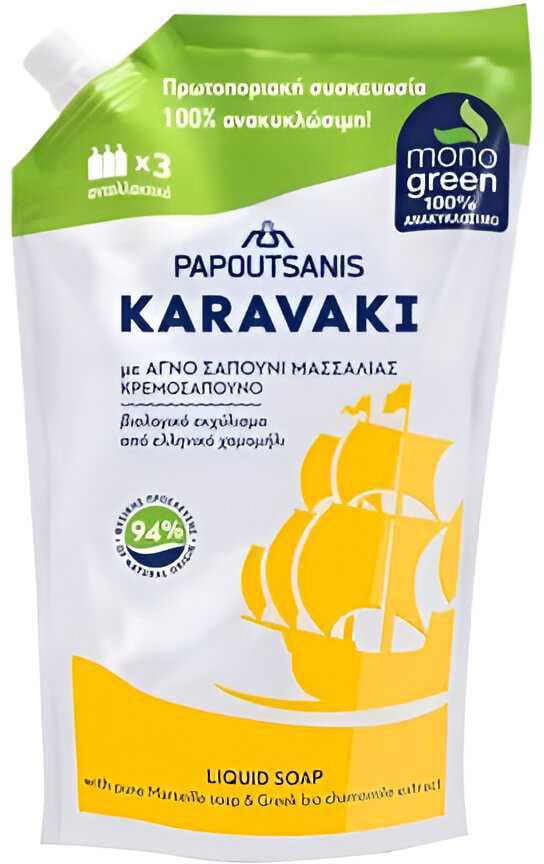 Рідке мило для рук Karavaki Ромашка 900 мл запаска (KLSC900R) - Фото 1