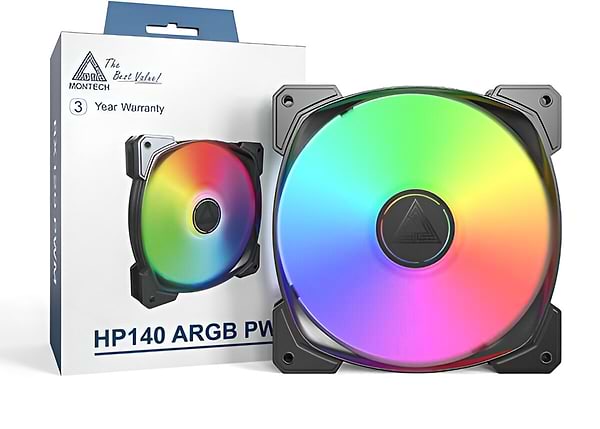 Фото - Корпусный вентилятор Montech HP140 PWM Black