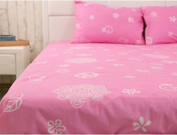 Фото - Простынь полуторная Руно 143х215 Pink бязь (71.116_Pink)