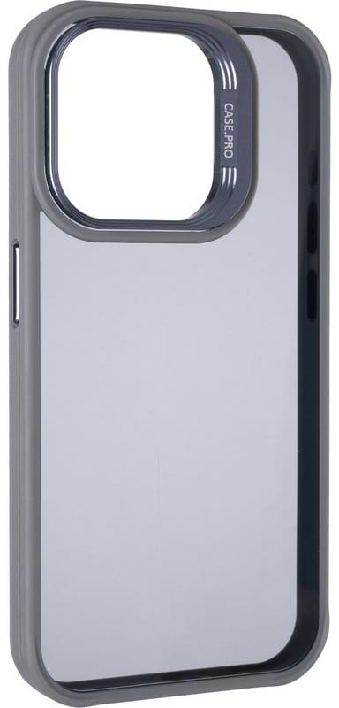 Фото - Чехол для смартфона Gelius Elegant Bumper Case Camera stand iPhone 15 Pro Grey (99488)