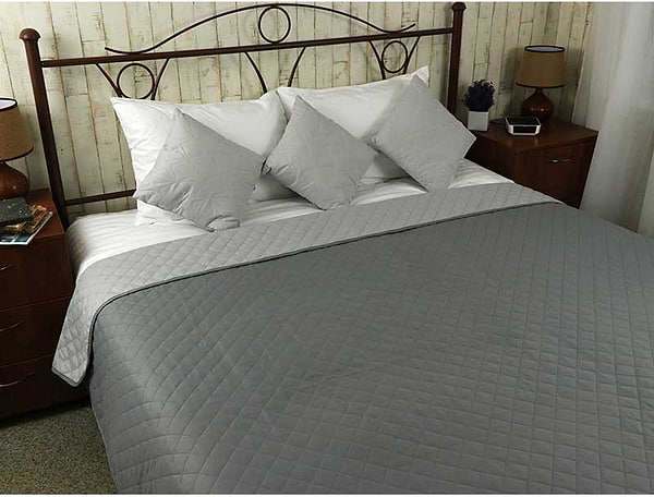 Фото - Покривало полуторне Руно 150х212 Grey темно сірий + світло сірий (360.52У_Grey) Фото - Покривало полуторне Руно 150х212 Grey темно сірий + світло сірий (360.52У_Grey)