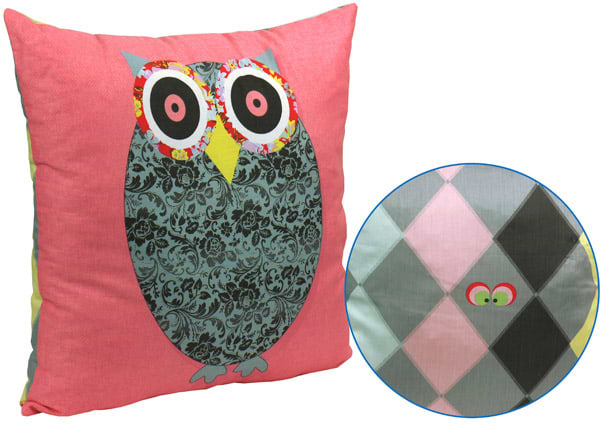 Подушка декоративна Руно 50х50 силіконова (306_Owl Grey) - Фото 1