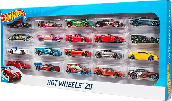 Фото - Набор базовых машинок Hot Wheels 20 шт. (в ас.) (H7045)