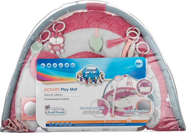 Фото - Розвиваючий килимок Canpol babies Pastel Friends 0+ (68/078_pin)