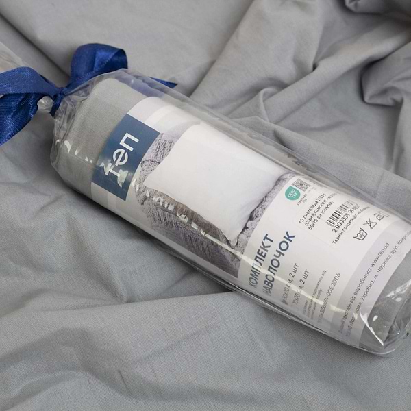 Фото - Наволочка ТЕП комплект 50х70 см Серый (2-03861_31469)